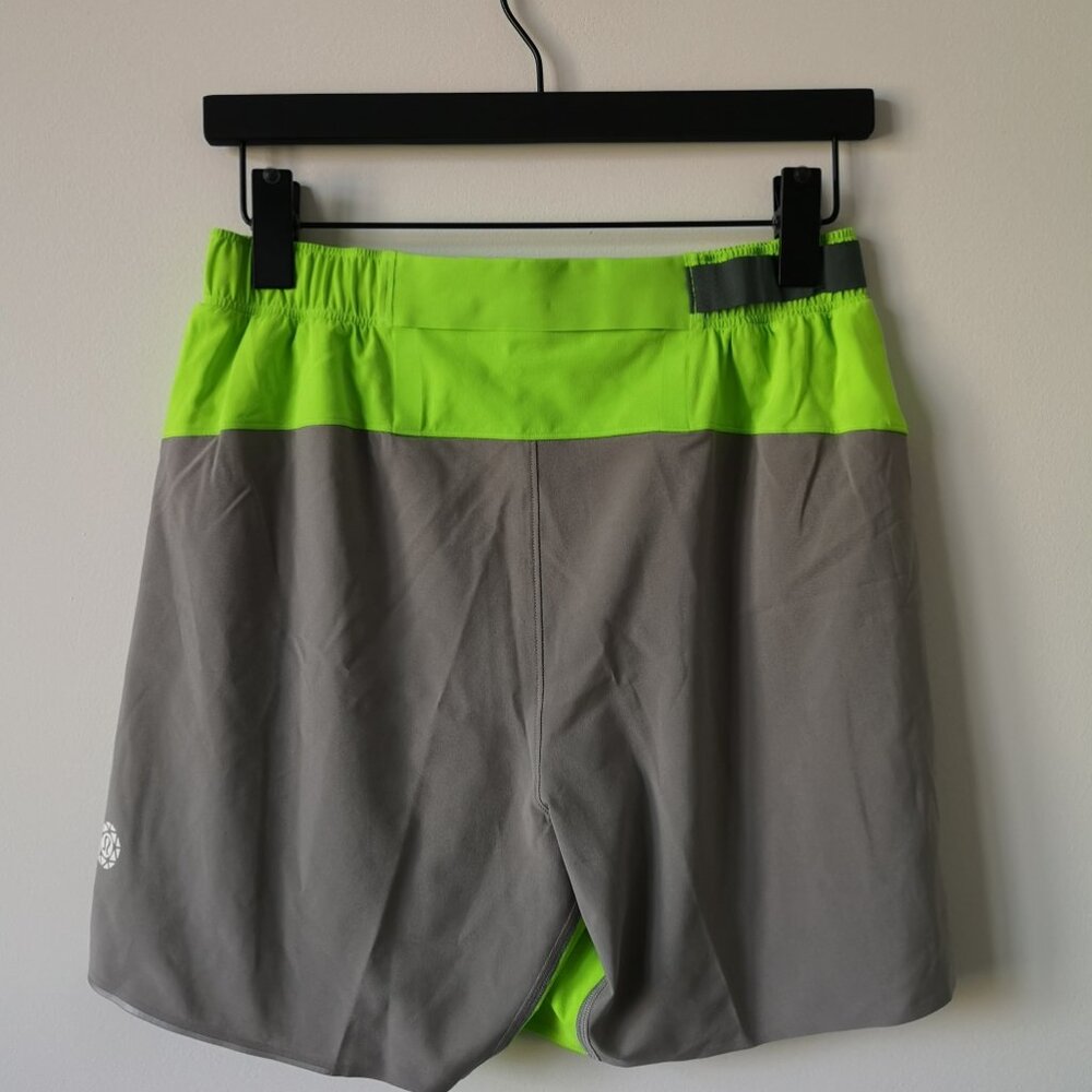 NWT LULULEMON SEAWHEEZE ABTH Green Grey Surge Shorts 6" LL Men's Medium Rare - Picture 4 of 8